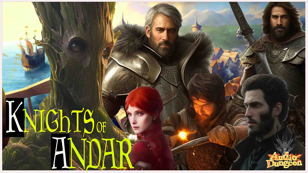 The surprisingly handsome Knights of Andar next to the seaside